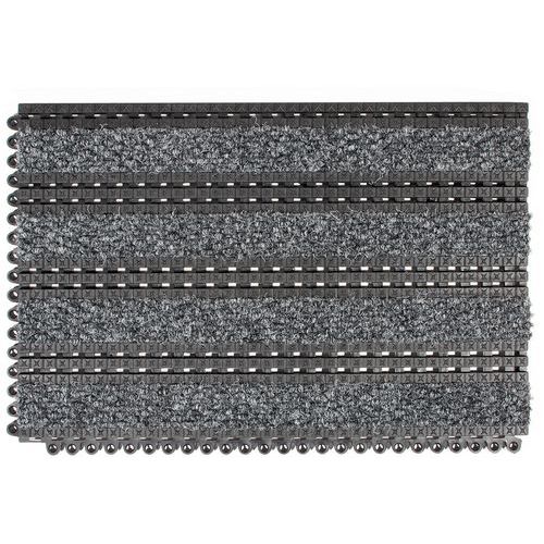 Tappeto per reception con moduli a incastro Premier Plus grigio,