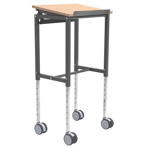 Carrello con ripiano per scrivere 600x400x720 - Kongamek,