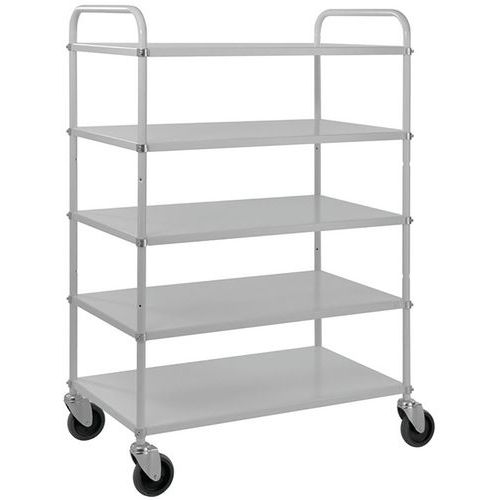 Carrello in metallo con 5 ripiani 980x585x1445 - Kongamek,