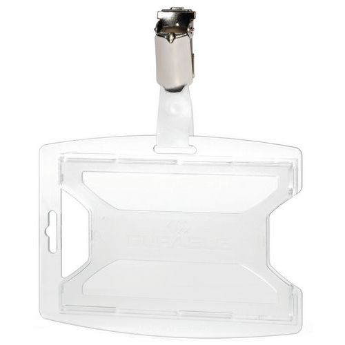 Badge di accesso con clip - 1 tessera,