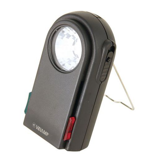 Lampada tascabile 3 led con filtri colorati e pulsante Morse,
