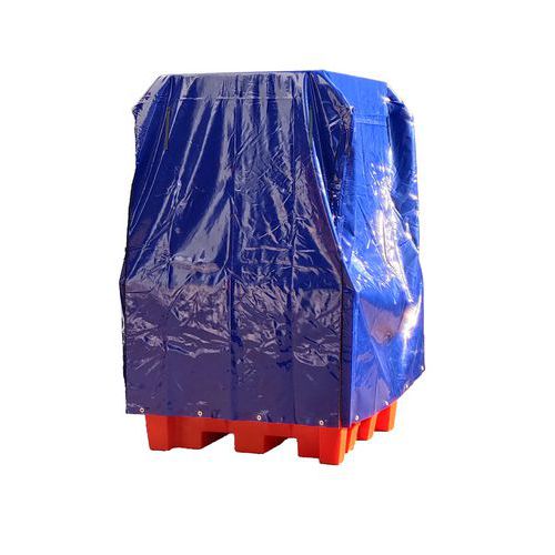 Copertura per stoccaggio di cisternette e fusti - in PVC,