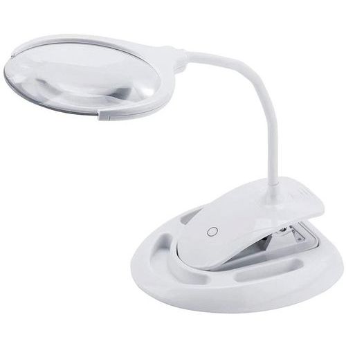 Lampada a led ricaricabile con lente 3 e 8 diottrie,