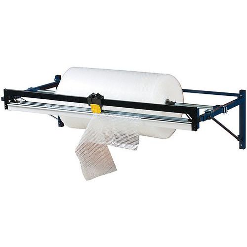 Svolgitore/taglierina film a bolle orizz rotolo max 1550mm,