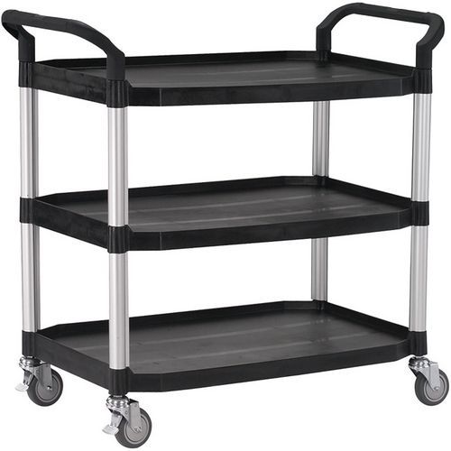Carrello 250 kg in polipropilene a 3 ripiani 915x520mm,