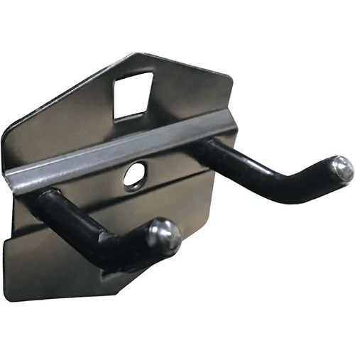 Gancio corto per pannello porta-utensili,