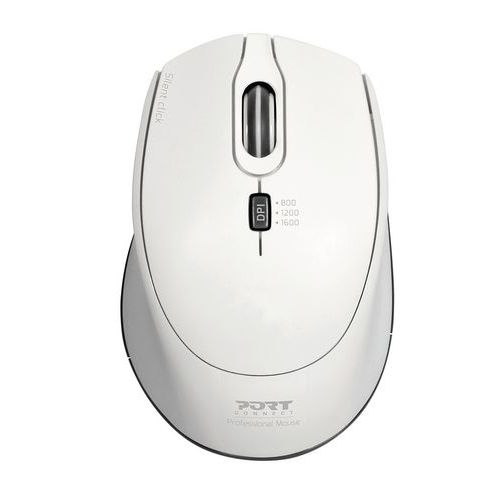 Mouse Pro silenzioso wireless bianco - Port connect,