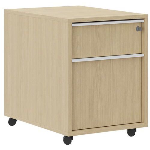 Cassettiera mobile rov chiaro 1 casset +1 cart sosp Manutan,