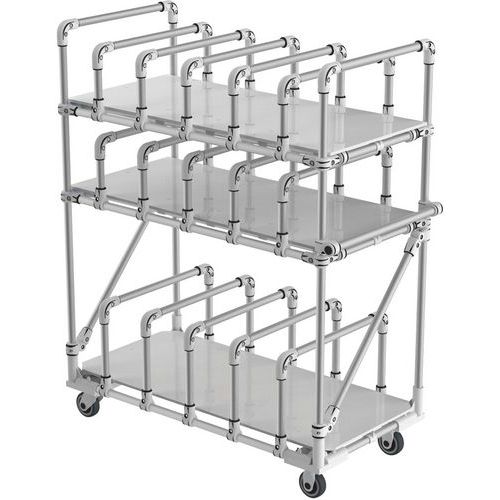 Carrello porta cartoni 1200x615x1500 mm - 350 kg,