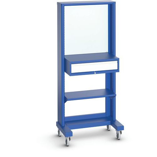 Pos mobile pannello+ripiano+cassetto L860xP600x A1820 mm,