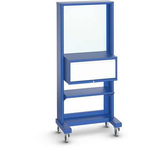 Post mobile pannello+cassettiera+ripiano L860x P600xA1820 mm,