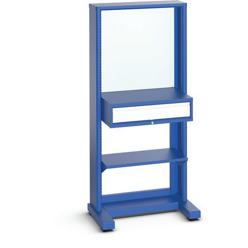 Post fissa pannello+cassetto+ripiano L860x P600xA1820 mm,