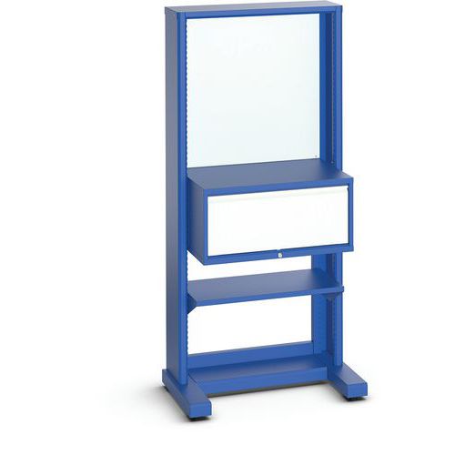 Post fissa pannello+cassettiera+ripiano L860x P600xA1820 mm,