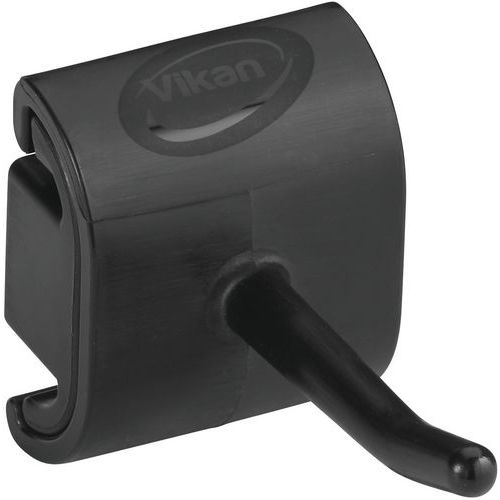 Supporto a parete ambienti sanit-Gancio sing-4,15cm-Nero,