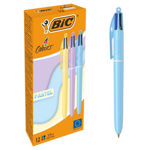 BIC 4 colori corpo pastello - 3 colori assortiti - Bic,