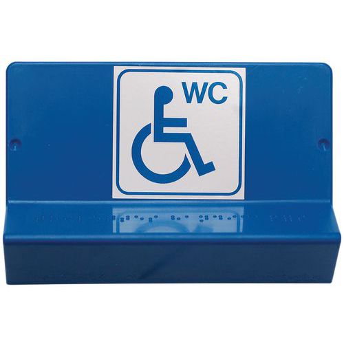 Segnaletica braille - WC disabili,
