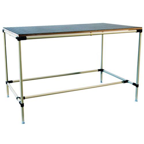 Banco da lavoro con piano in MDF  - L1200 P600 H850,