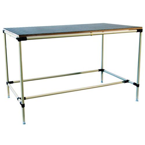 Banco da lavoro con piano in MDF  - L1400 P800 H850,