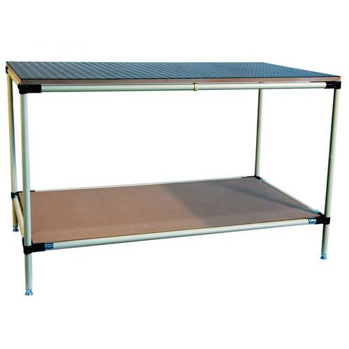 Banco da lavoro con piano in MDF   L1600 P600 H850,