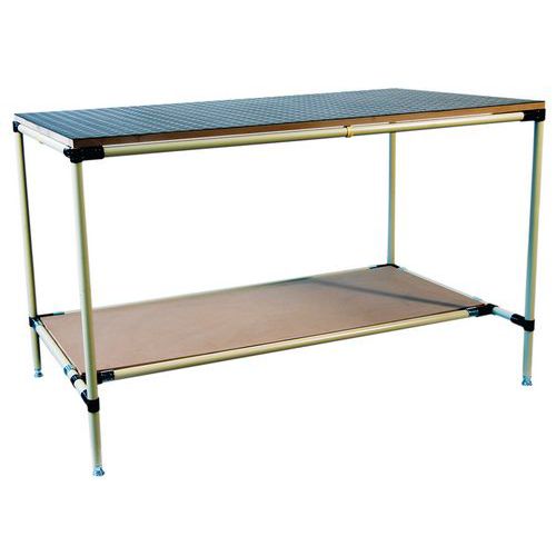 Banco da lavoro con 1 ripiano in MDF  L1600 P800 H850,