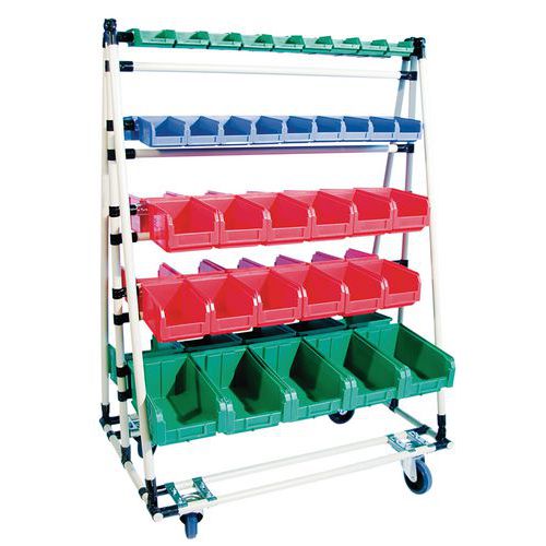 Carrello portaminuterie 5 livelli L 800 P 600 H 1580,