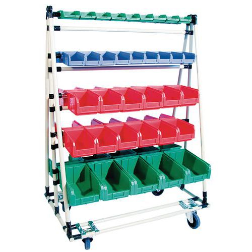 Carrello portaminuterie 5 livelli L 1100 P 700 H 1581,