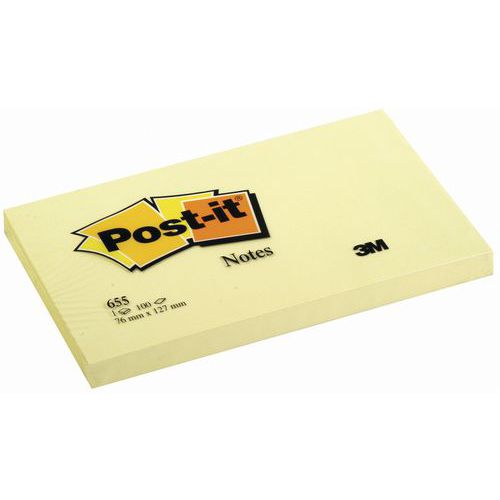 Blocchetto Post-it® giallo 76 x 127 mm, 100 fogli - Post-it,