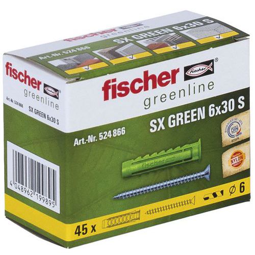Tassello Fischer SX Plus 4x20 - Nylon Con Colleretta, Blister Da 28 Pezzi - Foto 7