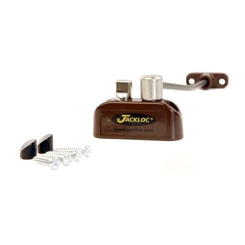 Bloccafinestra con cavo, senza chiave - Marrone - Pro-Twist,