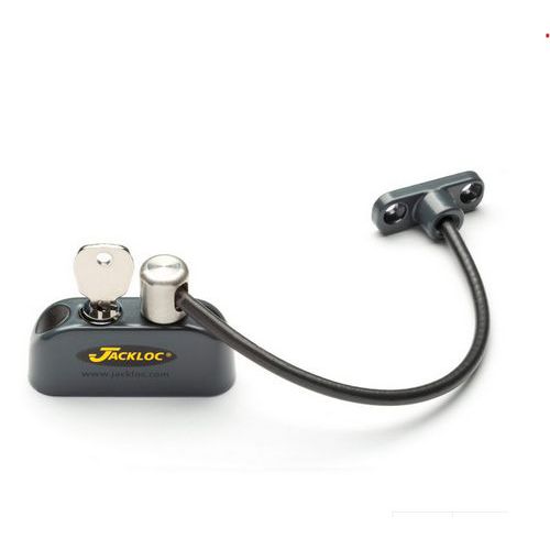 Blocca finestra con cavo e chiave - Grigio antracite - Pro5,