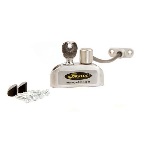 Blocca finestra con cavo e chiave - Cromo satinato - Pro5,