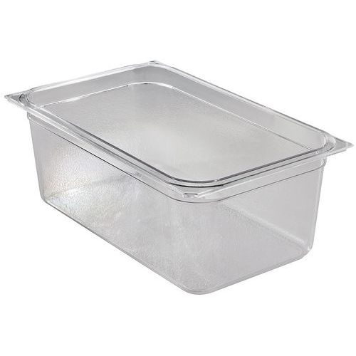 VASCHETTA IN POLICARBONATO TRASPARENTE GN 1/1 H 200,