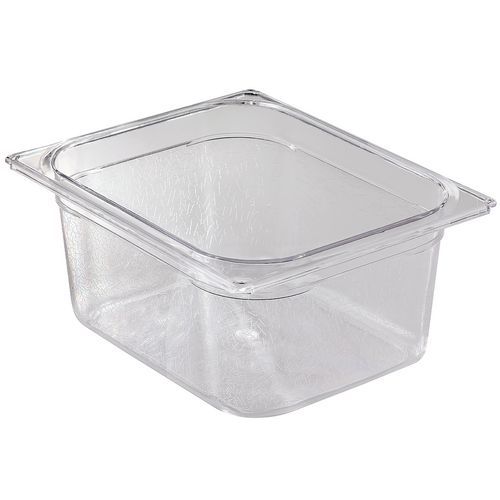 VASCHETTA IN POLICARBONATO TRASPARENTE GN 1/2 H 200,