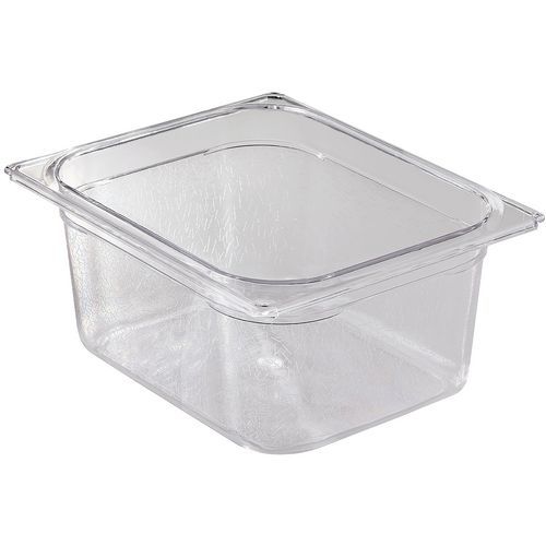 VASCHETTA IN POLICARBONATO TRASPARENTE GN 1/2 H 150,