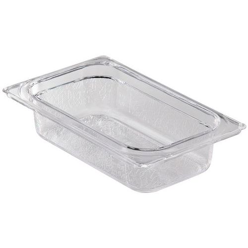 VASCHETTA IN POLICARBONATO TRASPARENTE GN 1/4 H 65,