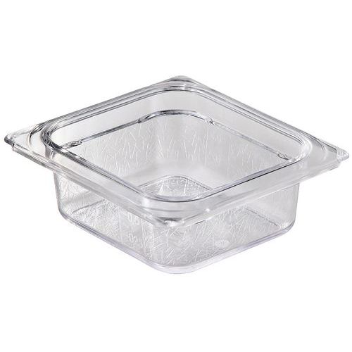 VASCHETTA IN POLICARBONATO TRASPARENTE GN 1/6 H 65,