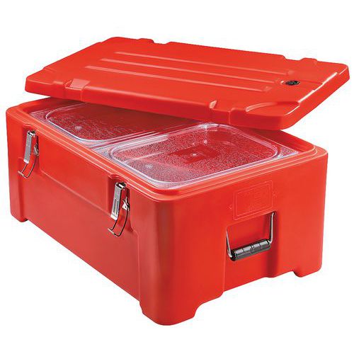 CONTENITORE ISOTERMICO AD APERTURA SUPERIORE GN 1/1 ROSSO,