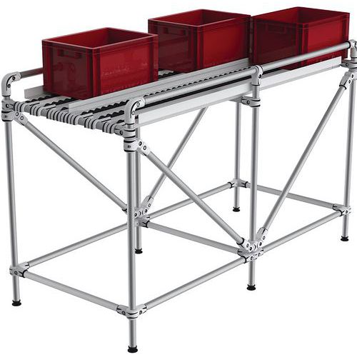 Trasportatore in alluminio 1200x1000x1500mm - 150 kg ,