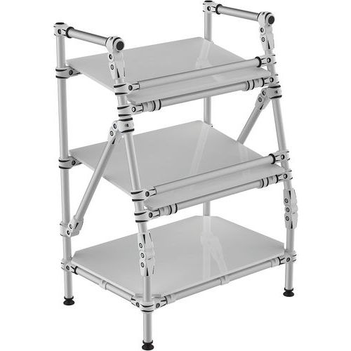 Espositore tubolare con superficie inclinata 700x500x1010,