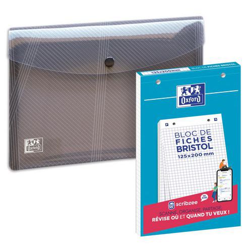 Blocco Bristol 125x200 30 schede Q5 bianco+1 cartellina A5,