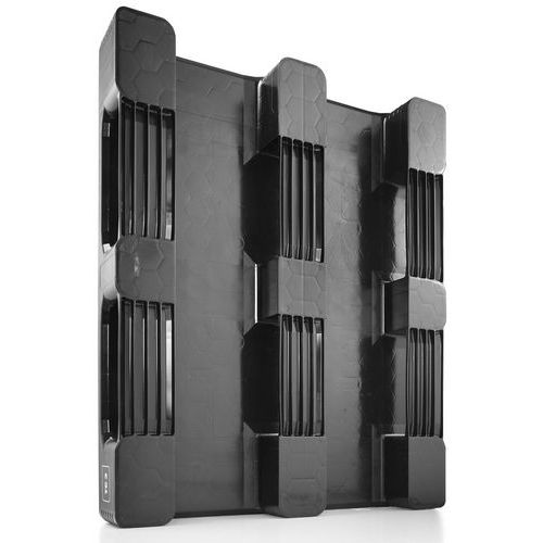 Pallet plastica pianale liscio 1000x1200x160 - 3 pattini,