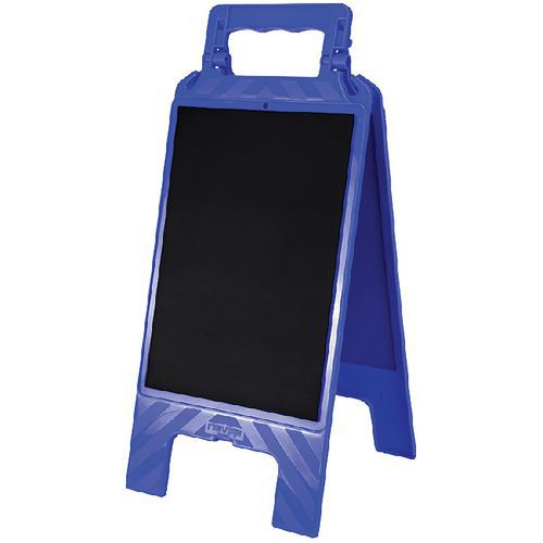 Cavalletto con lavagna cancellabile ardesia / blu - Novap,