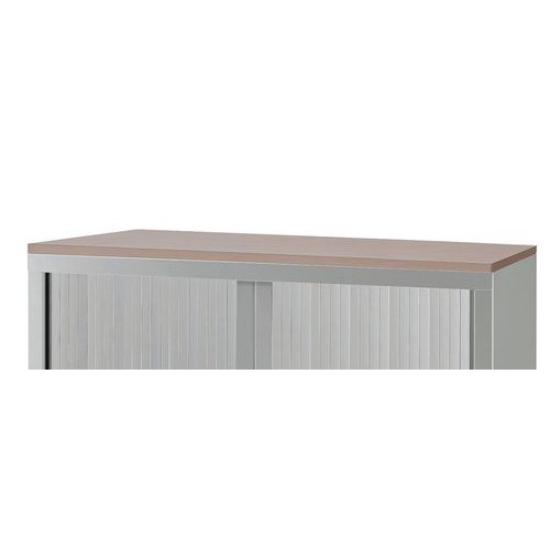 Top di finitura in melaminico per armadio 100cm noce,