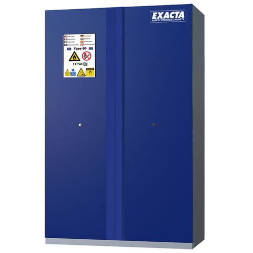 Armadio CF90 L1200 porte blu+allarme,