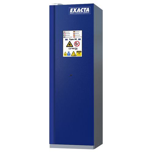 Armadio CF90 L600 porta blu+allarme+prese,