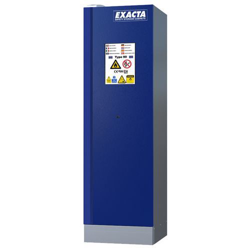 Armadio CF90 L600 porta blu base+estintore+prese,