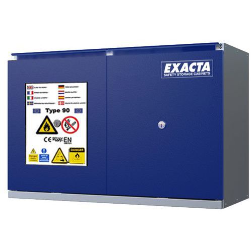 Armadio CF90 basso L1100 porte blu+allarme,