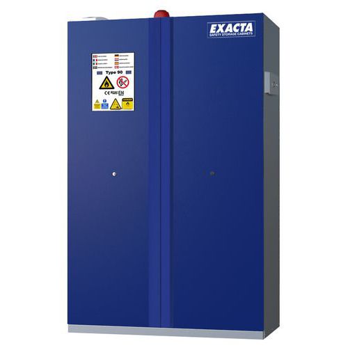 Armadio CF90 L1200 porte blu+centrale allarme,