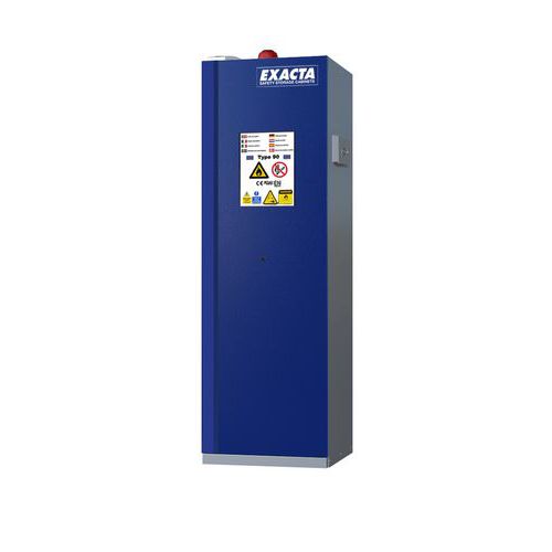 Armadio CF90 L600 porta blu+centrale allarme,