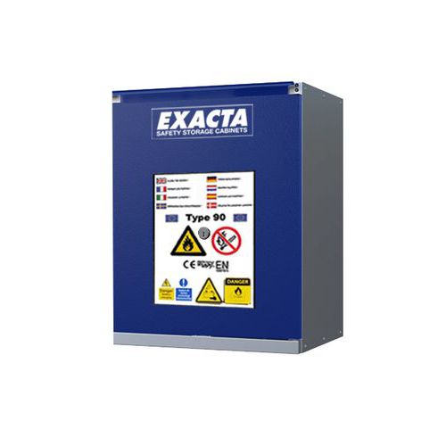 Armadio CF90 basso L600 porta blu+allarme,